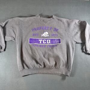Vintage Late 90s / Y2K TCU Horned Frogs Collegiate Crewneck Sweatshirt